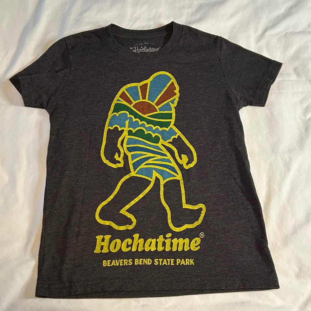 Hochtime Bigfoot T Shirt Beavers Bend State Park Graphic‎ Tee Kids Size S